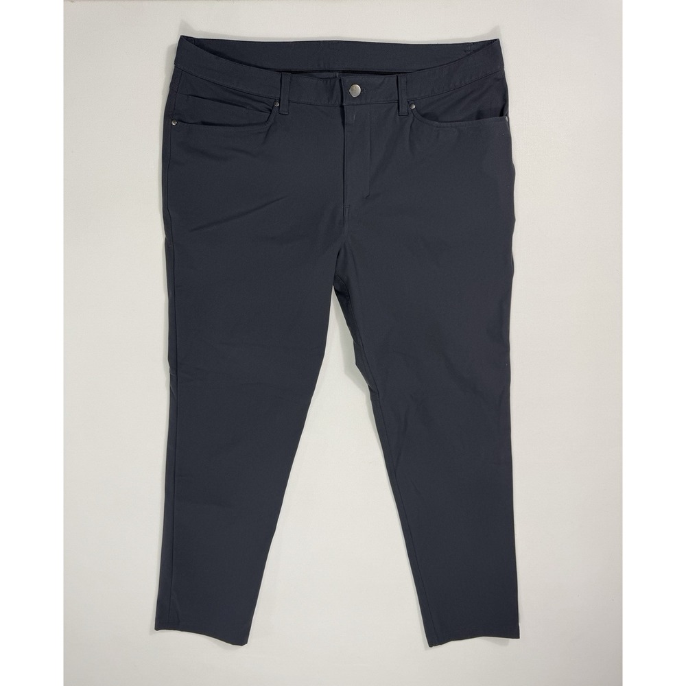 Lululemon ABC Commission Slim Pants Mens 36 Gray Chino Active LM5A45S 37x29